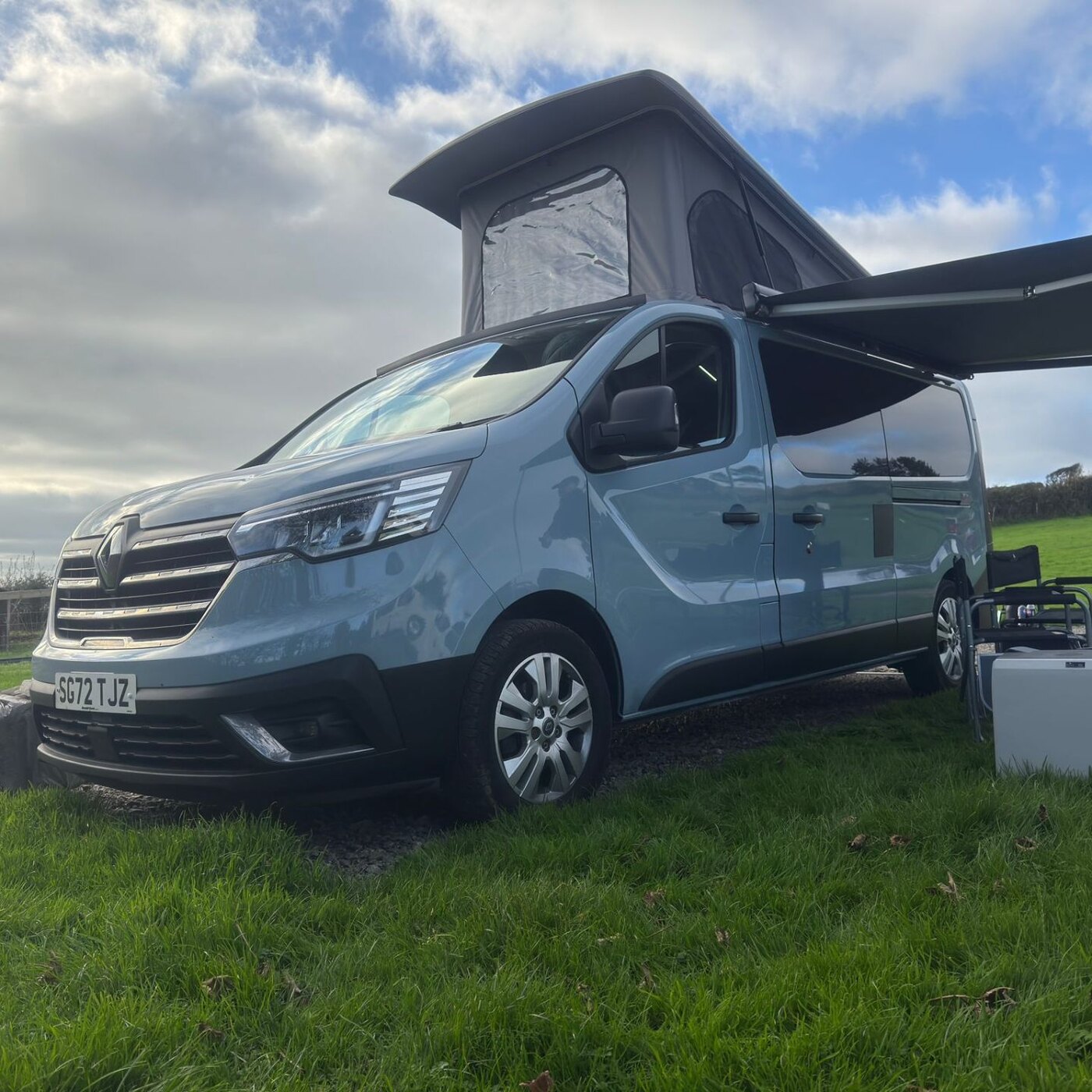 Maisie-Moo, the Universal Cool Campers long wheelbase Renault Trafic Sport campervan, exterior
